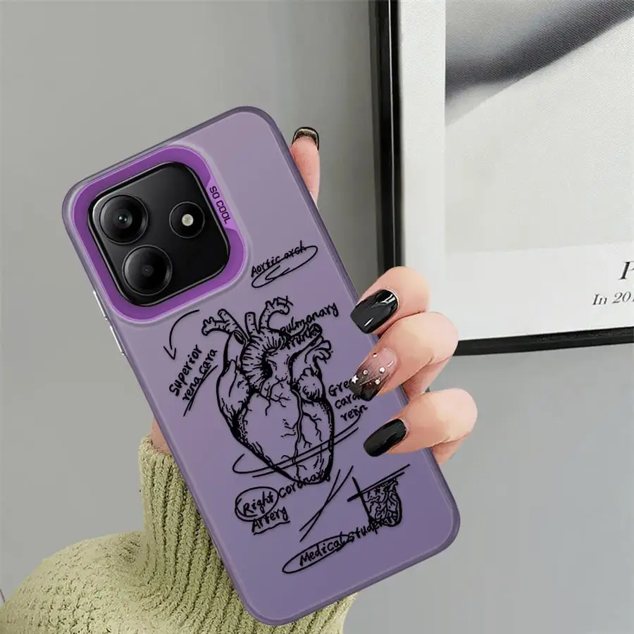 Coque arrière pour Xiaomi Redmi Note 14 Pro Plus 12s 11s 10Lite 9s 13 12 11 10s, motif cœur de dessin animé - imagen 5