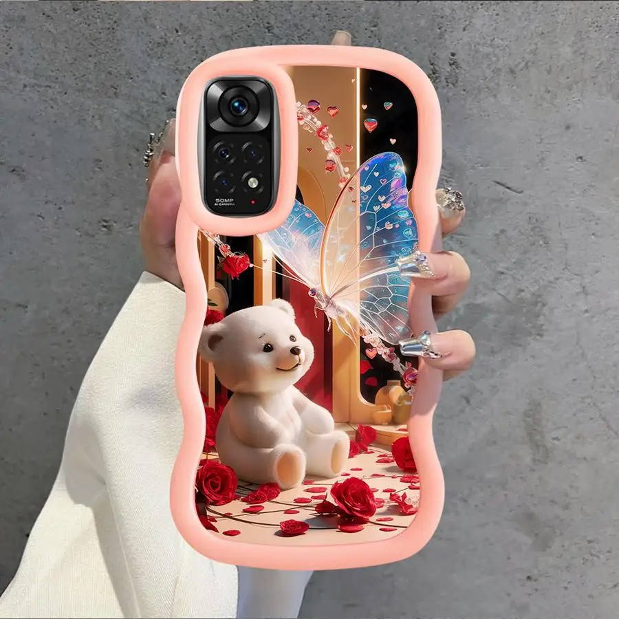 Funda para Xiaomi Redmi A1 + A2 Plus A3 9T 9C 13C 10A 10C 14C A5 12C funda suave para teléfono mariposa lindo oso - imagen 2