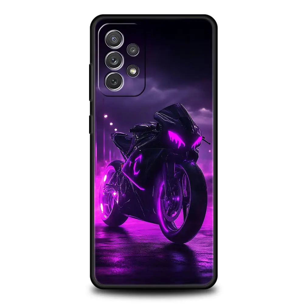 Cool funda de teléfono para motocicleta para Samsung A51 A71 A21S A17 A11 A15 A25 A31 A41 A23 A33 A53 A73 A07 A03S A05S A13 A35 A55 5G - imagen 4