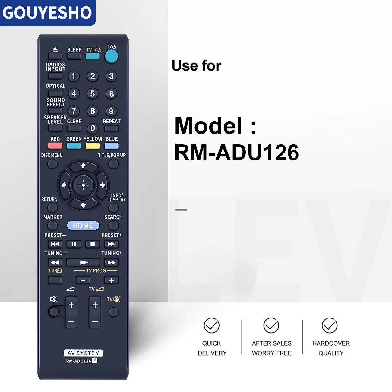 Mando a distancia RM-ADU126 para Sony AV System, barra de sonido para cine en casa, BDV-B1, HBD-B1 - imagen 4