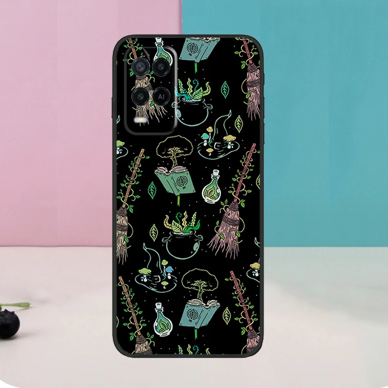 Funda de bruja gótica con Luna de brujería oculta para Oppo A60 A80 A40 A15 A16 A17 A57 A94 A74 A54 A76 A96 A18 A38 A58 A78 A98 A5 A6 Pro - imagen 5