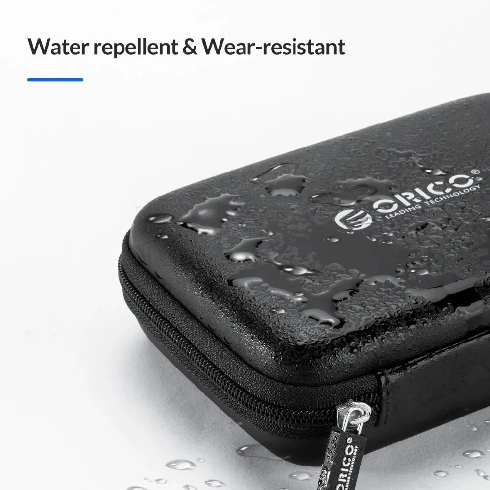 ORICO Caja de disco duro de 2,5 pulgadas Bolsa de protección de color sólido Estuche de disco duro portátil Adecuado para estuche de protección de almacenamiento de disco duro - imagen 2