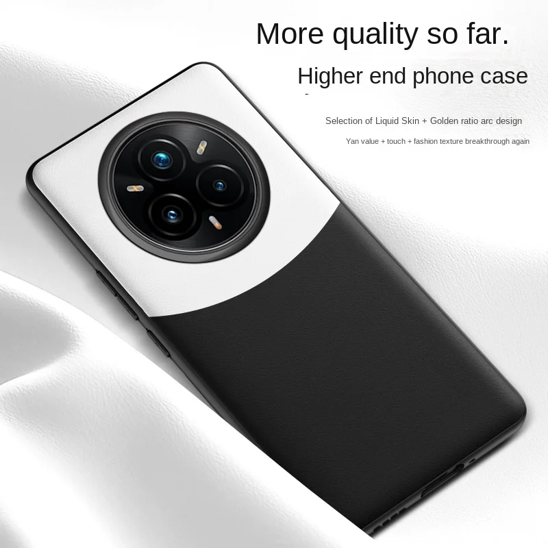 Para OPPO Realme 14 Pro Plus funda suave líquida cuero vegano piel de grano funda protectora trasera para Realme 14Pro Plus Shell - imagen 2