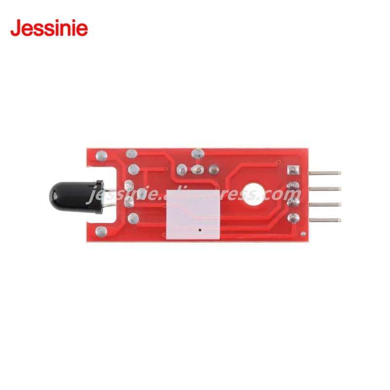 Módulo de Sensor de llama comparador LM393, placa de detección de fuente de fuego, receptor infrarrojo IR, bloque de construcción electrónico DIY, 10 Uds./1 ud.