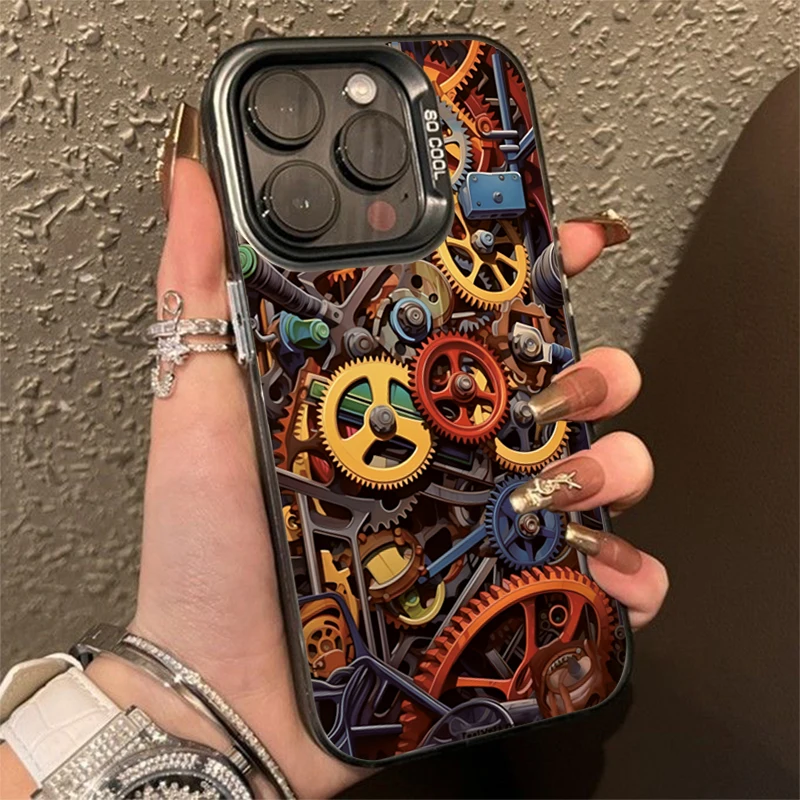 Cool Graffiti patrón mecánico TPU funda para Xiaomi Mi 14 13 12 13T 14T Pro 11 Lite 5G NE Poco F6 X5 X6 M6 Pro cubierta trasera dura