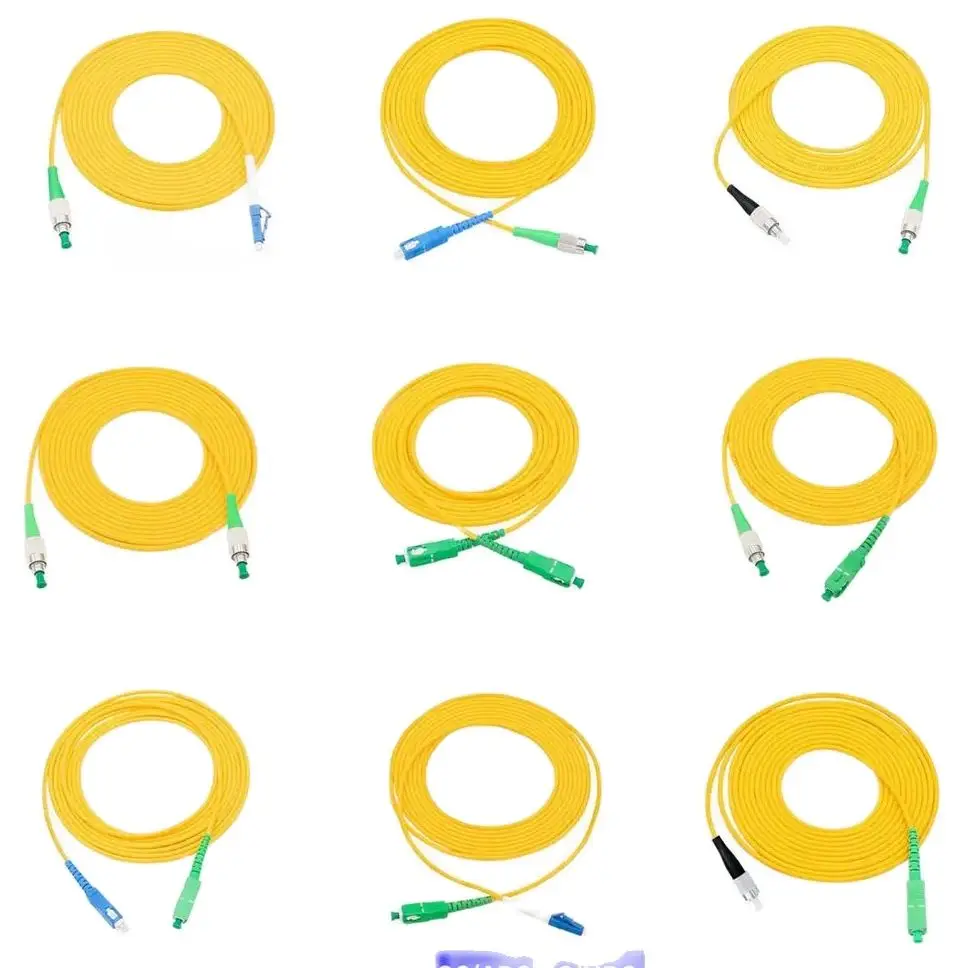 Cable de conexión de fibra óptica 9/125 652D Simplex SC/APC FC/APC LC/APC a UPC LC FC SC Pigtail FTTH CATV Cable de conexión óptico 1m-40m - imagen 2