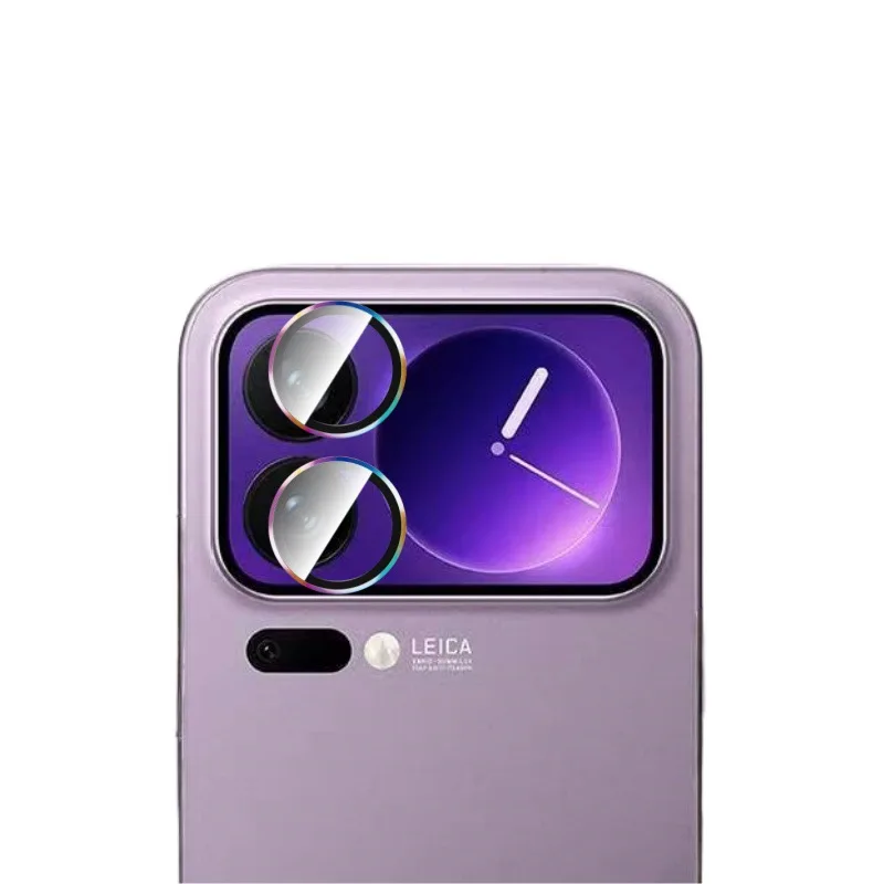 1 Juego de Protector de película de lente para Xiaomi 17 Pro Max, protectores de cámara con anillo de Metal para Xiaomi Mi17 Mi17Pro, cubierta de cristal de lente
