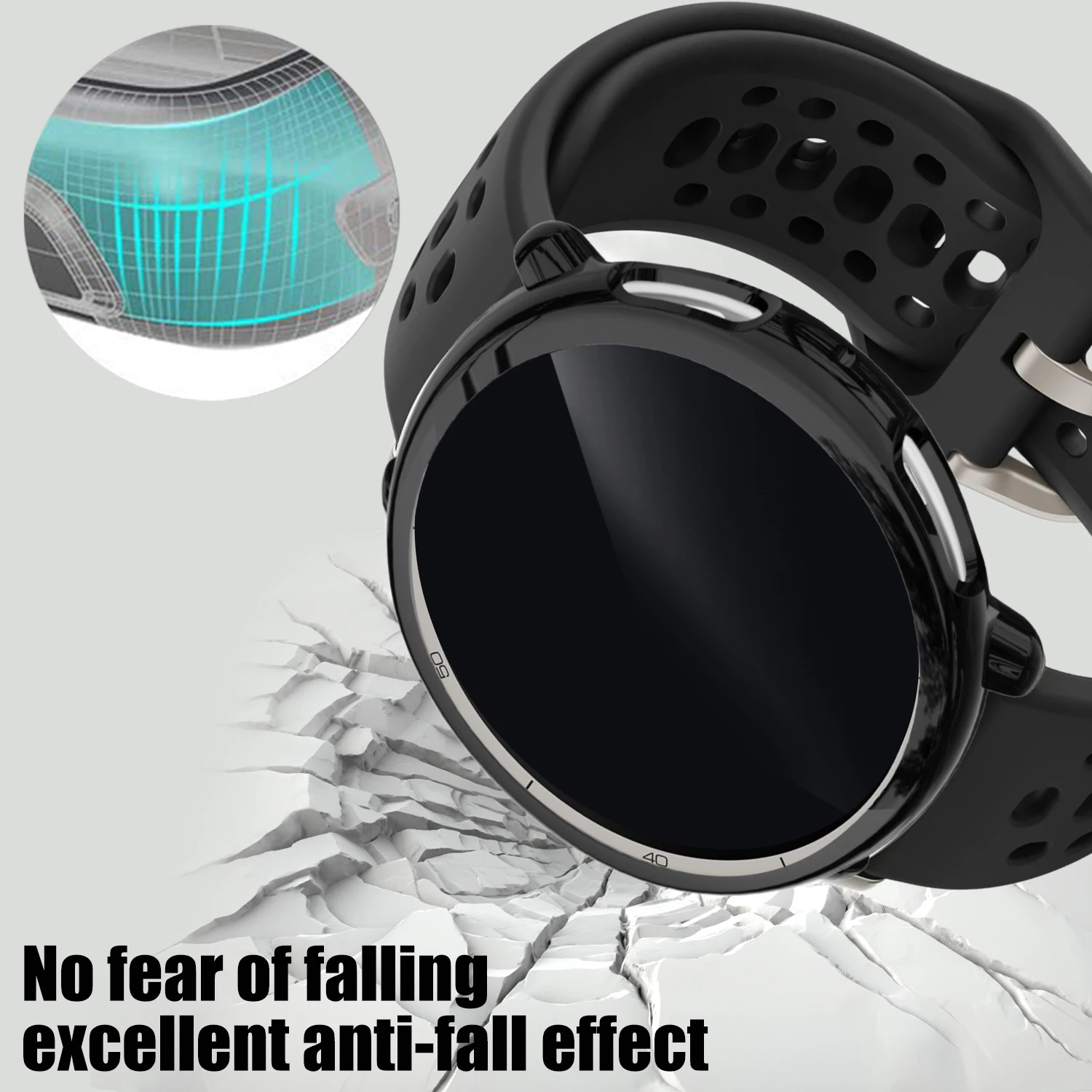 Funda protectora de pantalla para Amazfit Active 2, carcasa protectora completa de TPU suave para accesorios Active2 - imagen 3