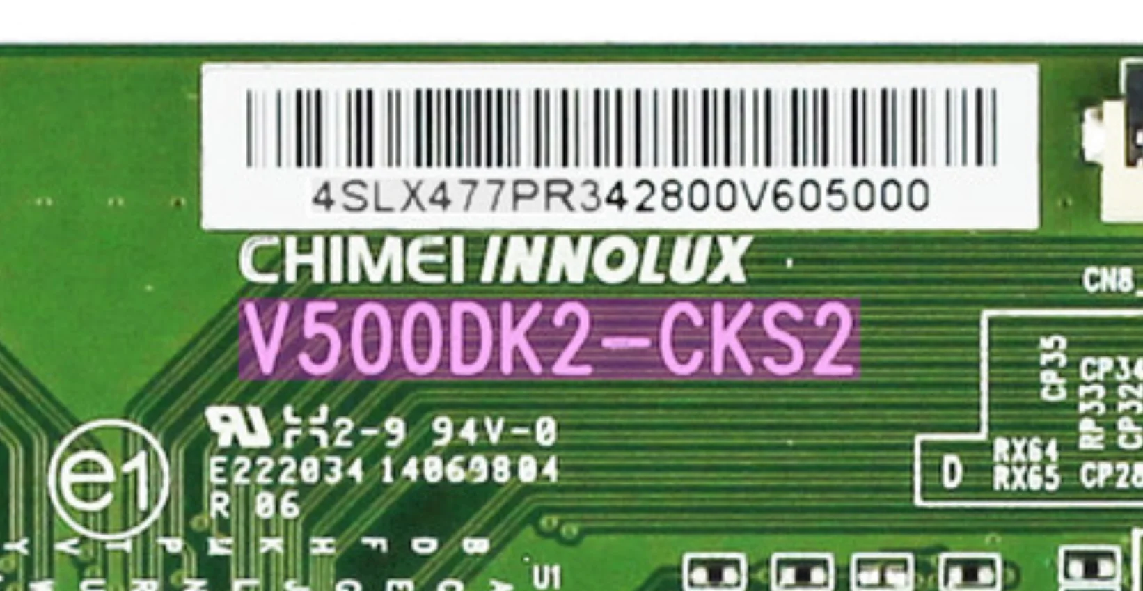 La placa lógica V500DK2-CKS2 es para T-CON de 39/40/42/50/58 pulgadas 40PUS6809/12 50PUS6809/12 BDM4065UC PLDED4030A-C-RK E4SFC421 ELEFT426 - imagen 2