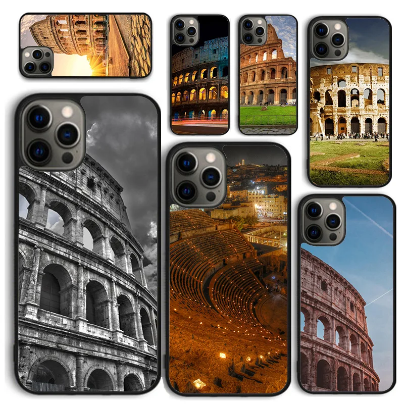 Coliseo Roma Italia funda de teléfono para iPhone 17 Air 16 Coque 15 14 12 13 PLUS 11 PRO MAX contraportada Fundas Shell