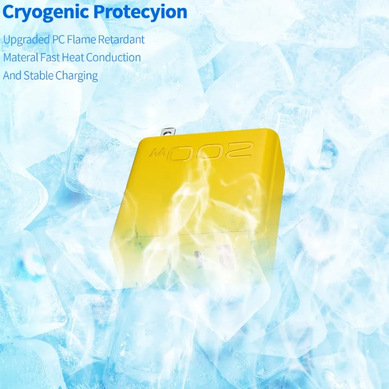 Xiaomi 200W cargador Ultra rápido USB PD 2 en 1 tipo C cargador de teléfono GaN rápido para Iphone Huawei Samsung Xiaomi Oppo enchufe UE EE. UU. - imagen 5