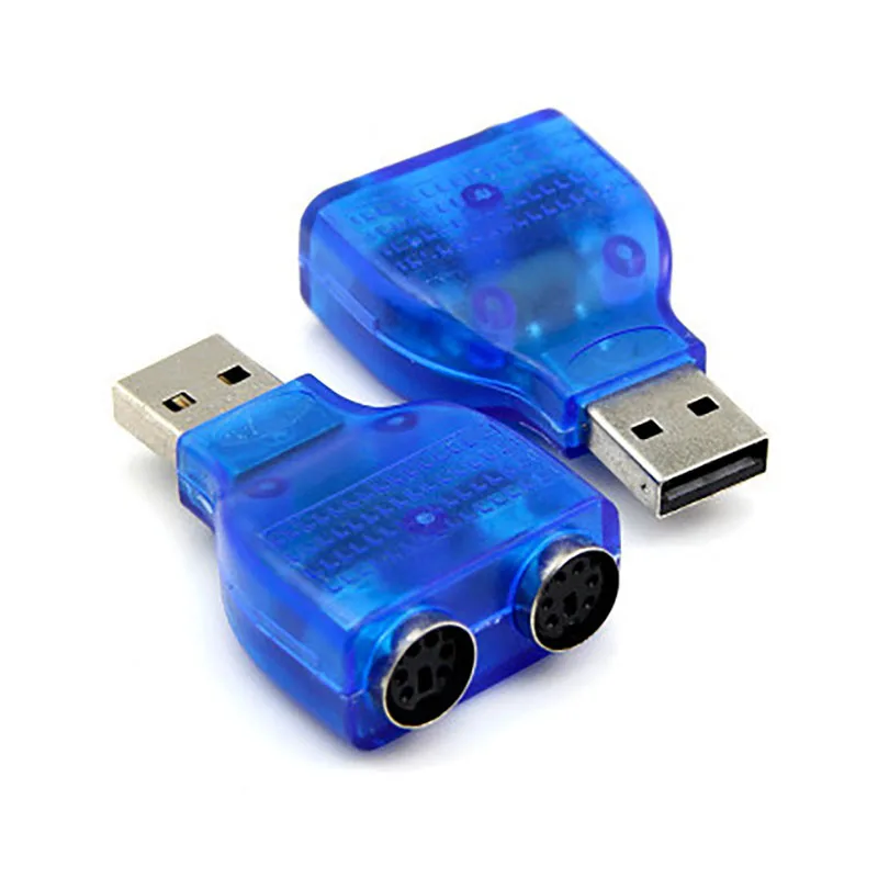 1/5/10PCS Azul con chip para su teclado/ratón PS/2 Adaptador convertidor USB 2.0 a PS 2 - imagen 4