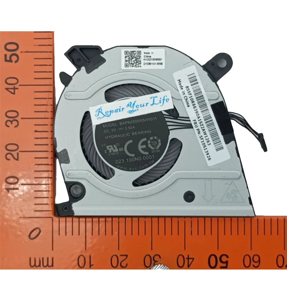 Ventilador de refrigeración GPU para ordenador portátil Lenovo ThinkBook 13s G2ITL 20V9 G2ARE 20WC 5F10S13934 5F10S13926 BAPA0705R5HY013 BAPA0505R5HY011 - imagen 4