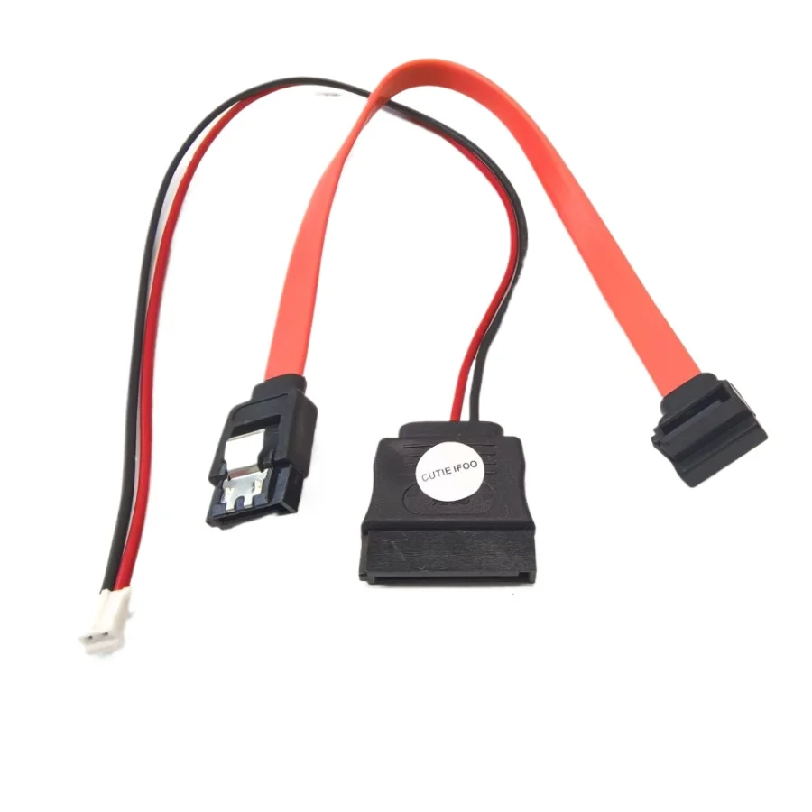 Cable de alimentación de datos PH2.0 de 2 pines a SATA, 90 grados, 22 pines, 7 + 15, para placa base de ordenador ITX, disco duro óptico SSD