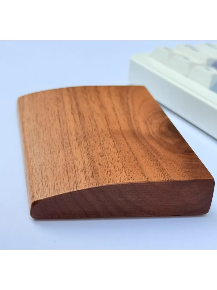Reposamanos de madera de nogal y haya, dos manos, una mano, soporte para mano izquierda, ergonómico, Teclado mecánico, soporte para mano, almohadilla para reposamuñecas, regalo - imagen 4