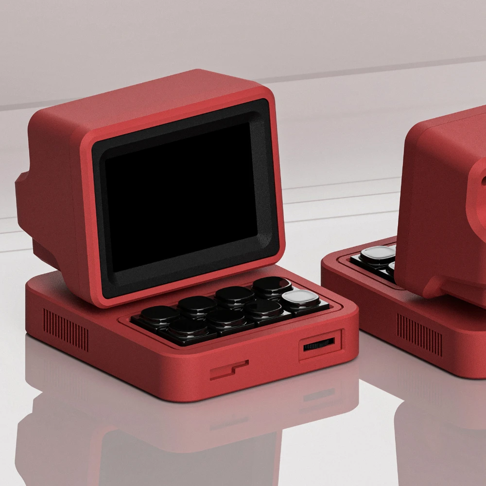 Mini teclado CT01 personalizado Streamdeck, decoración de escritorio, eje magnético, ordenador Retro, pantalla pequeña, accesorios para teclado de TV - imagen 4