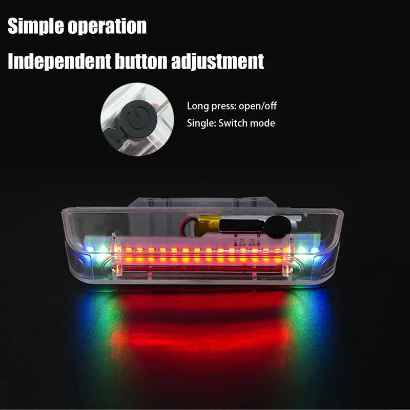 Luces intermitentes para vehículos, luces de advertencia para automóviles, luces traseras de seguridad impermeables, luces Flash recargables por USB, luces estroboscópicas para vehículos - imagen 4