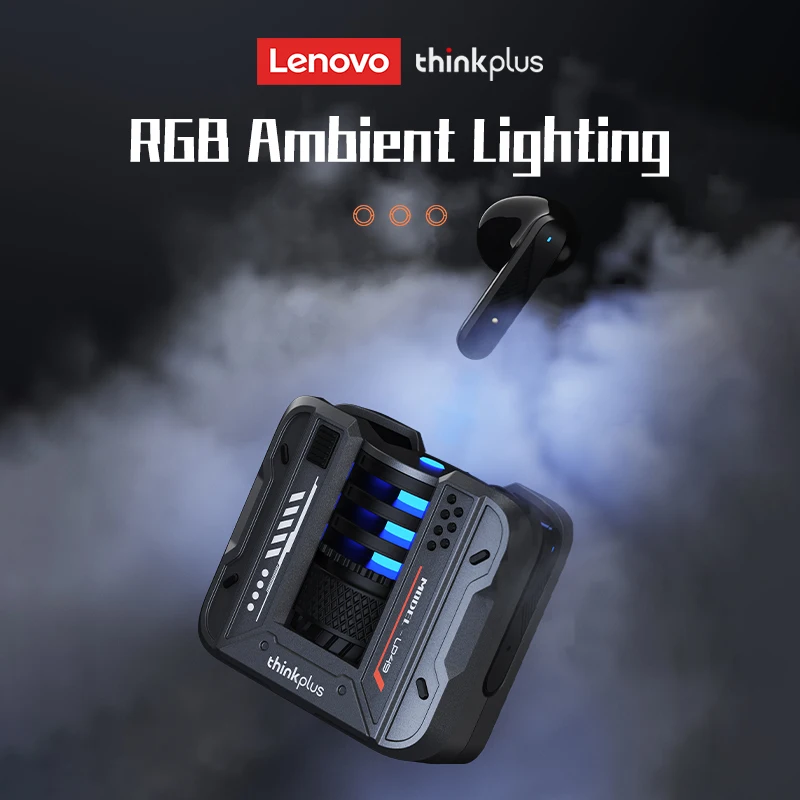 Choice Lenovo-auriculares inalámbricos LP49 TWS, cascos con Bluetooth V5.4, Media oreja, para música y juegos, batería ultralarga de 24H, novedad - imagen 3