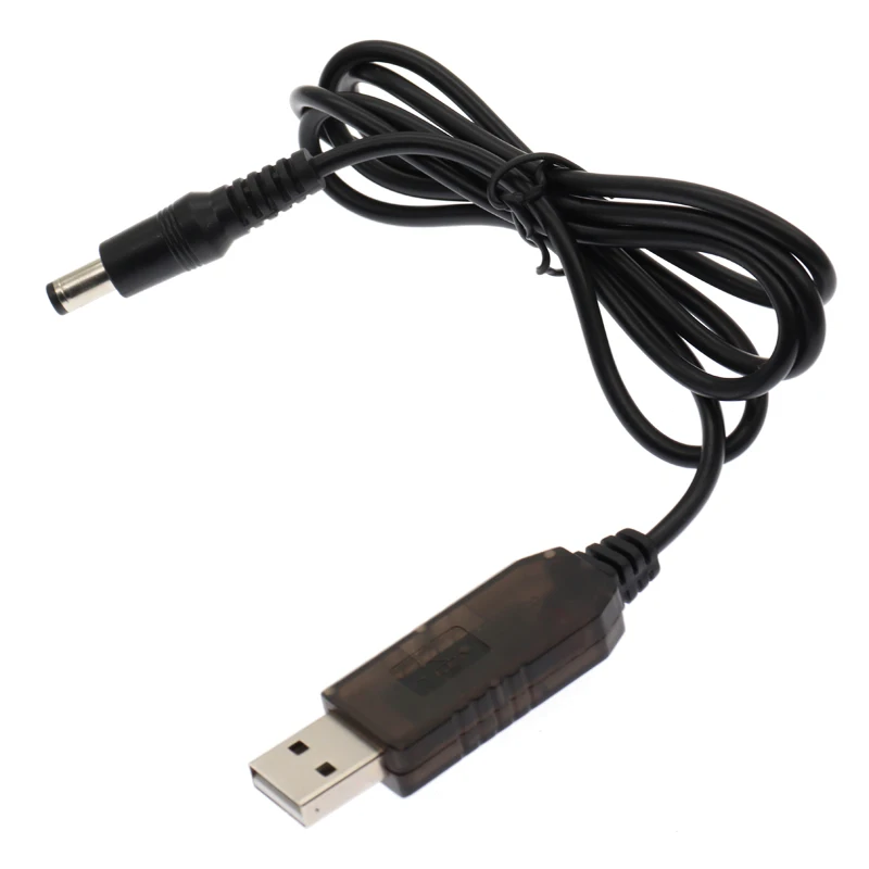 Línea de refuerzo de energía USB DC 5V a DV 9V/12V módulo elevador 1M Cable adaptador convertidor USB enchufe de 2,1x5,5mm para Arduino WIFI - imagen 2