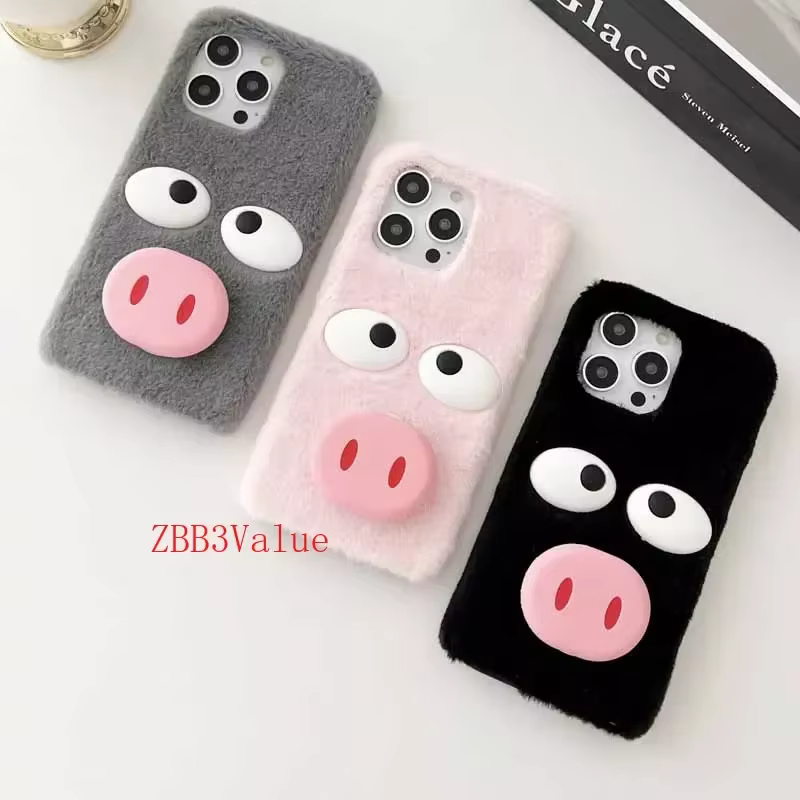 Funda de felpa para teléfono móvil, carcasa bonita de cerdo para OnePlus 11R 11 10T 10R 10 9RT 9Pro 9 9R 8TPlus 8T 8Nord 8 Pro 7T Pro 7T 7Pro 6T 5T 5 - imagen 5