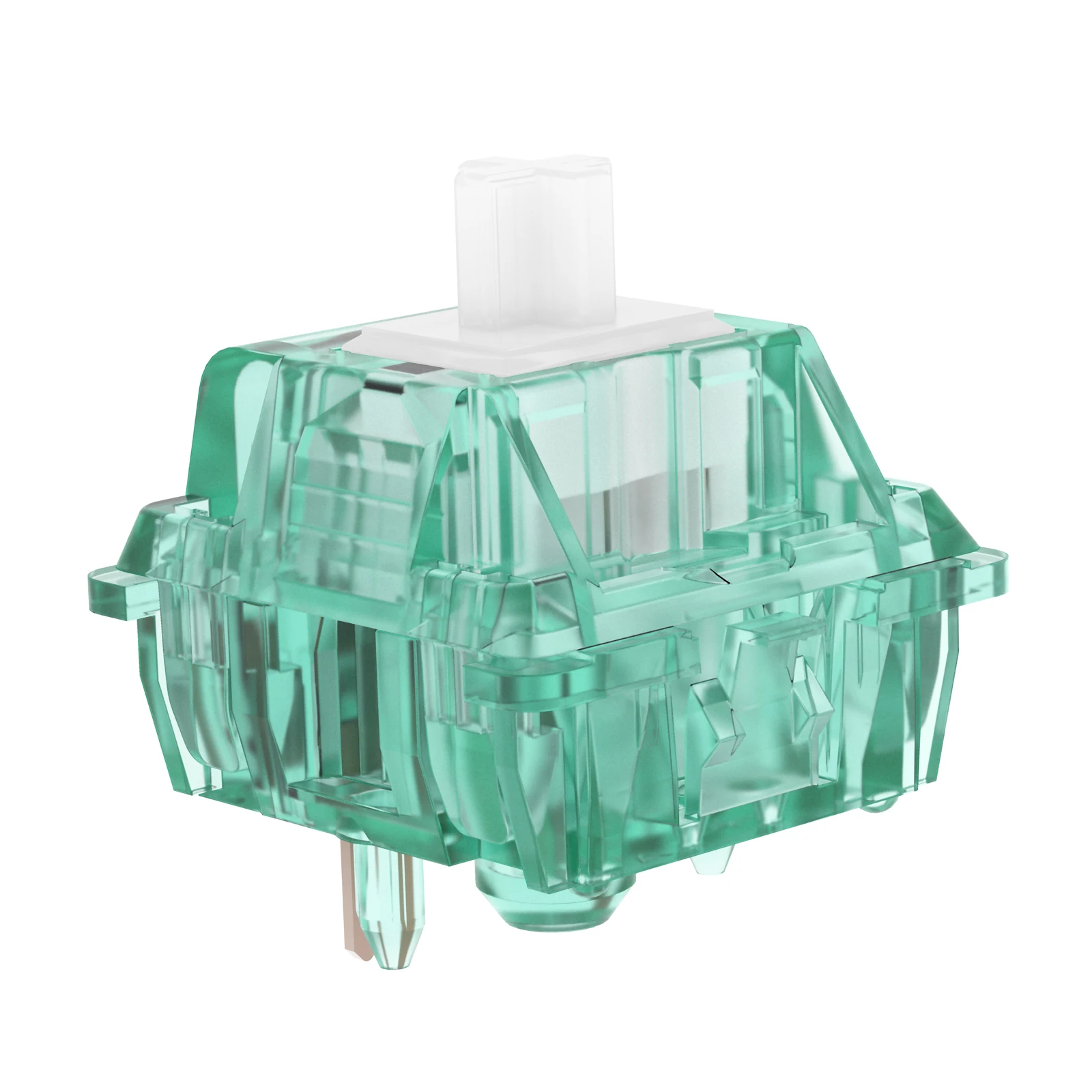 DUROCK-interruptores silenciosos para camarones, resorte chapado en oro de 67g, 5 pines, interruptores táctiles T1, interruptores de teclado silencioso MX - imagen 4