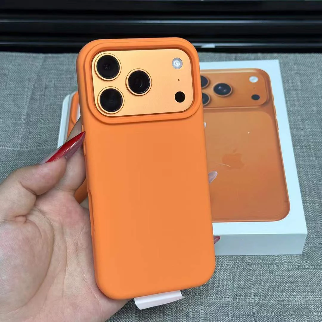 Para iPhone 17 Pro Max funda Original de silicona líquida fundas de teléfono para iPhone 17 Air 17Pro 17 Pro Max piel suave funda de parachoques funda iphone 17 pro max - imagen 2