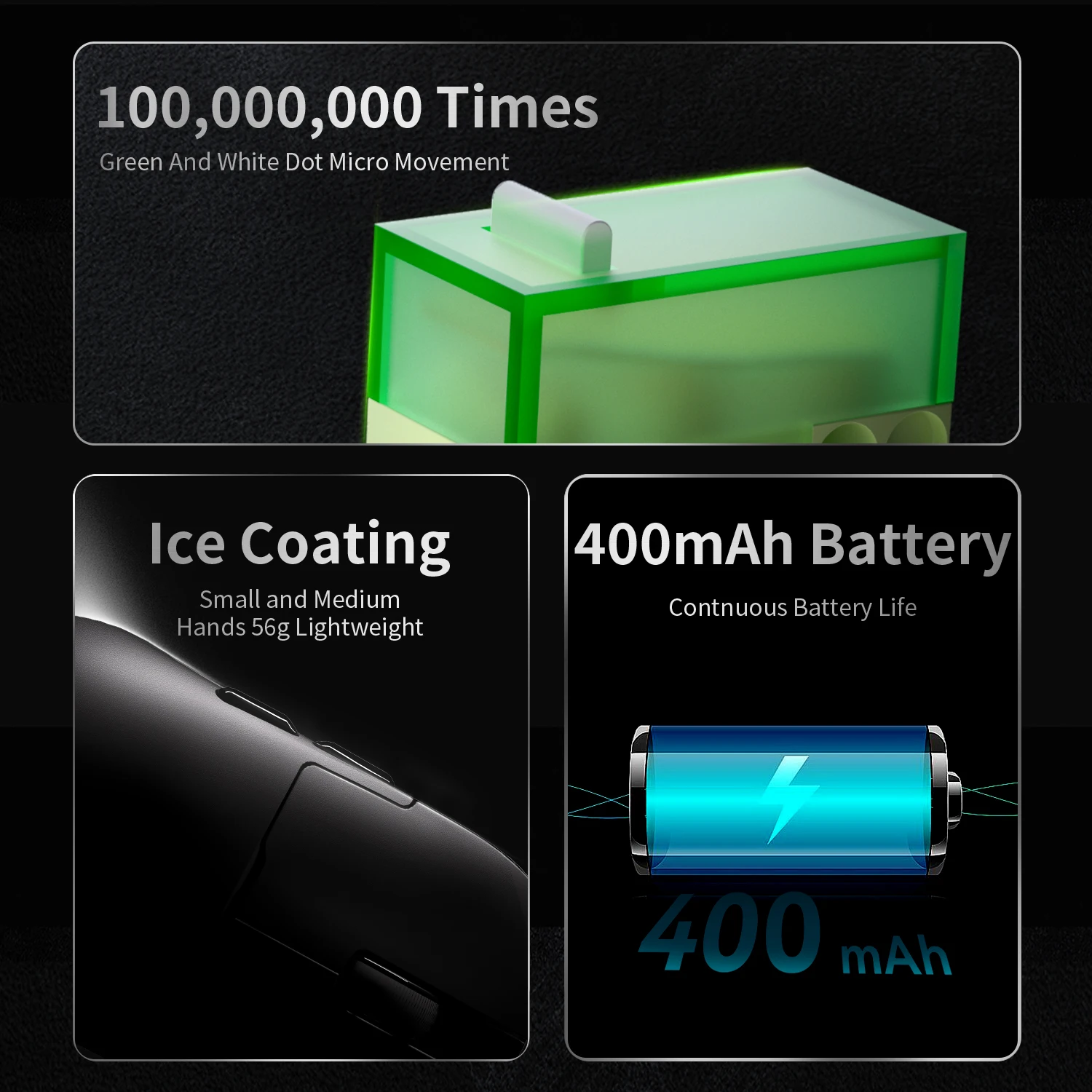 Ratón AJ159, RGB ligero con cable, base de carga magnética, ratón inalámbrico para juegos - imagen 4