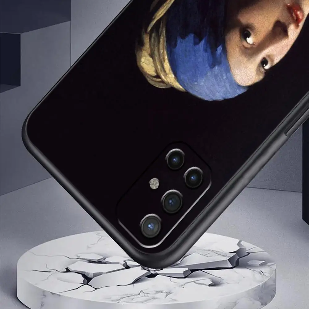 Funda de teléfono de arte al óleo Mona Lisa Van gogh para OnePlus 10 9 Pro 9T 10R 9R 9RT 8T 8 7 6T 7T Nord 2T CE 2 5G N200 N10 N100, cubierta negra - imagen 3