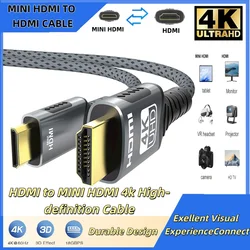 Cable Mini HDMI a HDMI Trenzado Bidireccional Antitirones