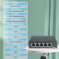 100M 5 ports POE