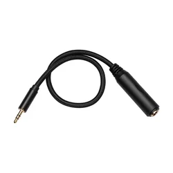Cable de repuesto y reparación de auriculares con conector de 3,5 mm, 3 polos y 4 polos, 0,3 m