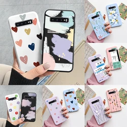 Funda Samsung Galaxy S10 Plus / S10 / S10e Silicona Corazón Floral