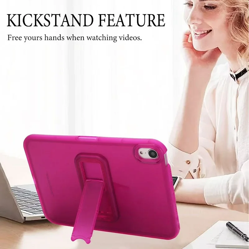 Para iPad Air 11 4th 5th 10,9 funda para tableta iPad 10th 10,9 11th pro 11 7th 8th 9th 10,2 9,7 mini 6 7 funda con soporte de silicona suave - imagen 5