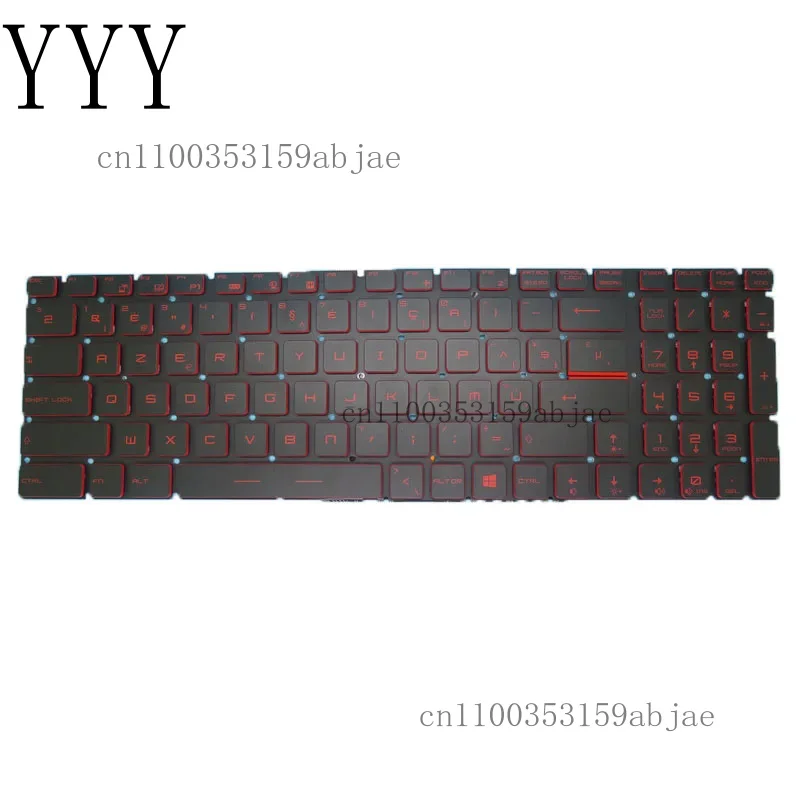 Teclado retroiluminado rojo para ordenador portátil MSI GF75 Thin 10SC 10SCS 10SCSK 10SCSR 10SCSXK 10SCSXR 10SCX 10SCXK 10SCXR 10SCXR-243BE MS-17F4