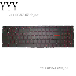 Teclado Retroiluminado Rojo para MSI GF75 Thin 10SC