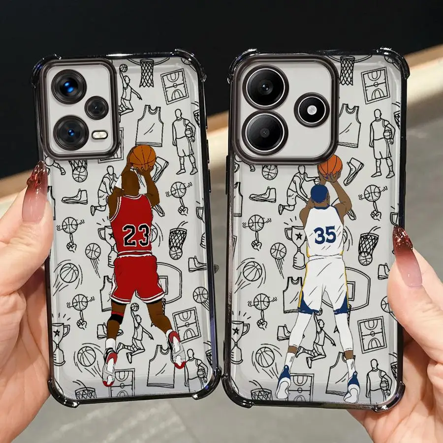 Funda de teléfono de cubierta suave y fresca para deportes de baloncesto para Xiaomi Redmi K80 Pro 14C A5 13C K80 5G A3 A3X - imagen 5