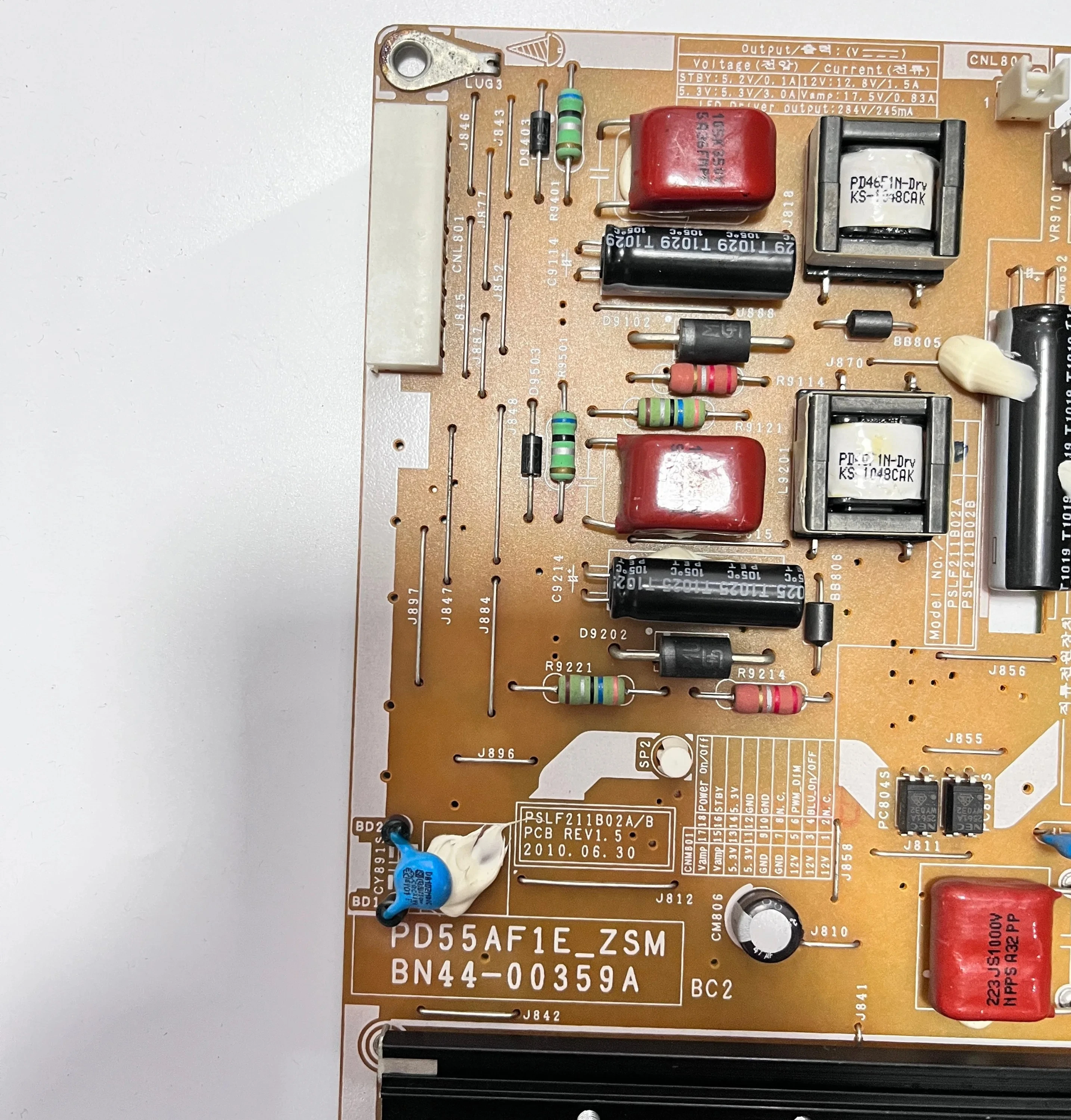 Placa de alimentación de TV Original y genuina PD55AF1E_ ZSM BN44-00359A = BN44-00359B es adecuada para accesorios de TV LCD UN50C6900VM - imagen 3