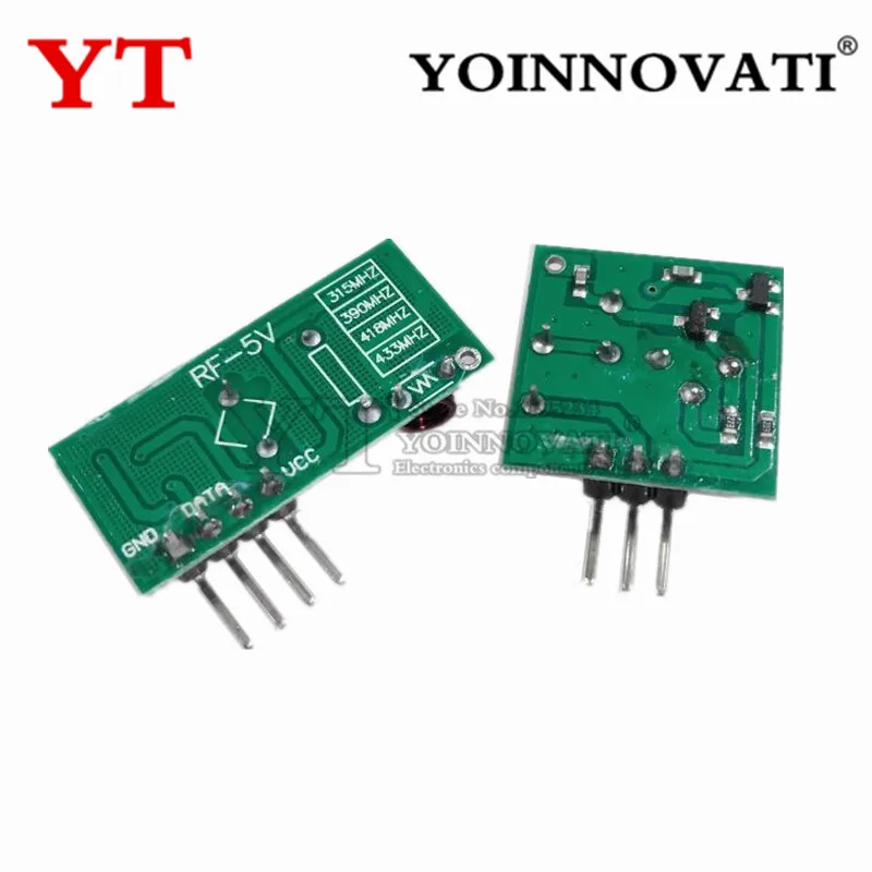 433Mhz 315MHZ Módulo transmisor inalámbrico RF y kit receptor DC 5V 315 433 Mhz Módulo inalámbrico - imagen 3