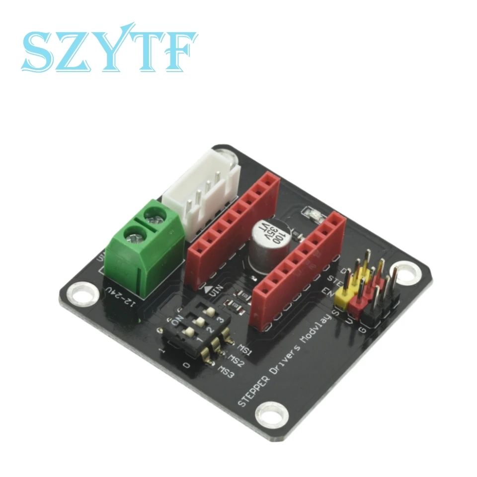 DRV8825 A4988 impresora 3D, controlador de Motor 42 paso a paso, módulo de protección de expansión para controladores de Motor de CC Arduin R3 Ramps1.4 - imagen 3