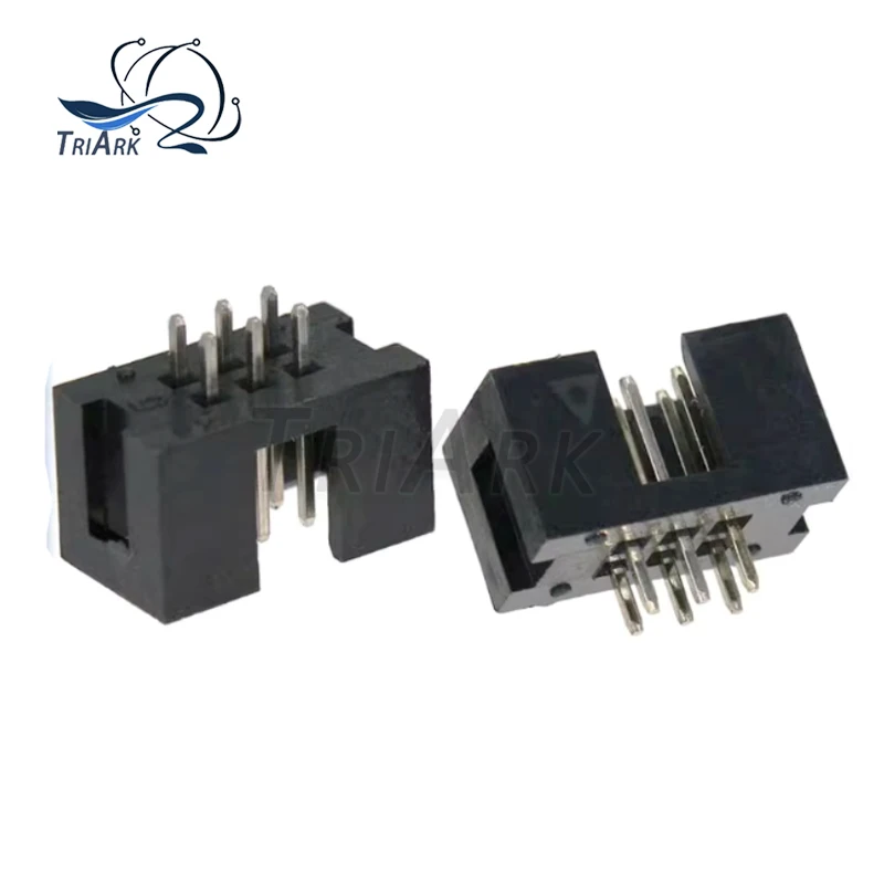 10 Uds DC3 2,54mm paso agujero pasante 6P 8P 10P 14P 18P 20P 24P 30P 40P 50P PIN conector PCB doble fila JTAG conector de caja - imagen 3