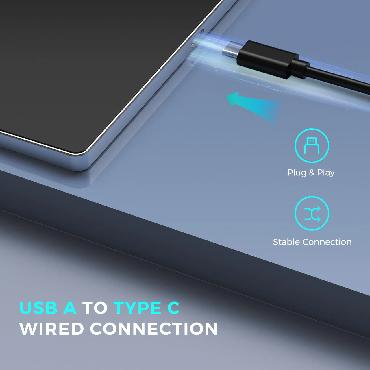 Trackpad: con cable, USB-C, alfombrilla de ratón de aluminio funciona con Windows 10/11 - imagen 3