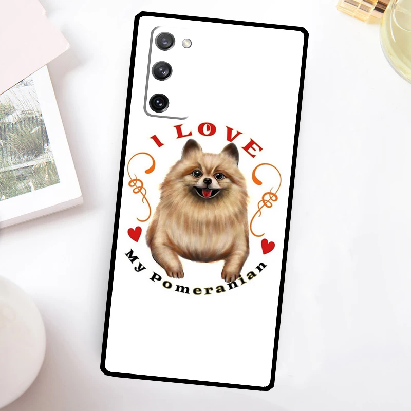 Funda de teléfono con perro de acuarela de Pomerania para Samsung Galaxy S23, S24 Ultra, S22, S20, S21, FE, Note 20, 10, S8, S9, S10 Plus - imagen 4
