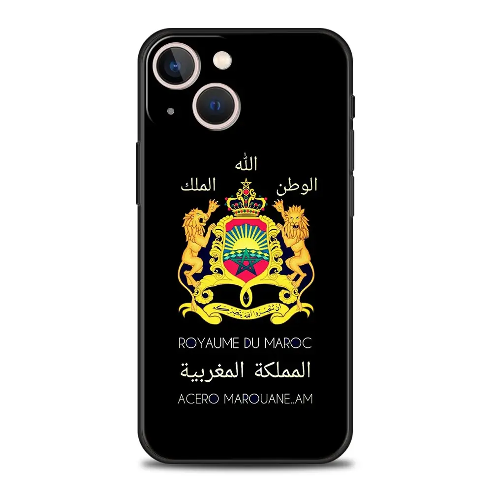 Funda de teléfono con pasaporte Maroc Marruecos con bandera marroquí para iPhone 16 13 15 14 12 11 Pro MAX XR X SE XS 7 8 Plus, funda suave de TPU - imagen 5
