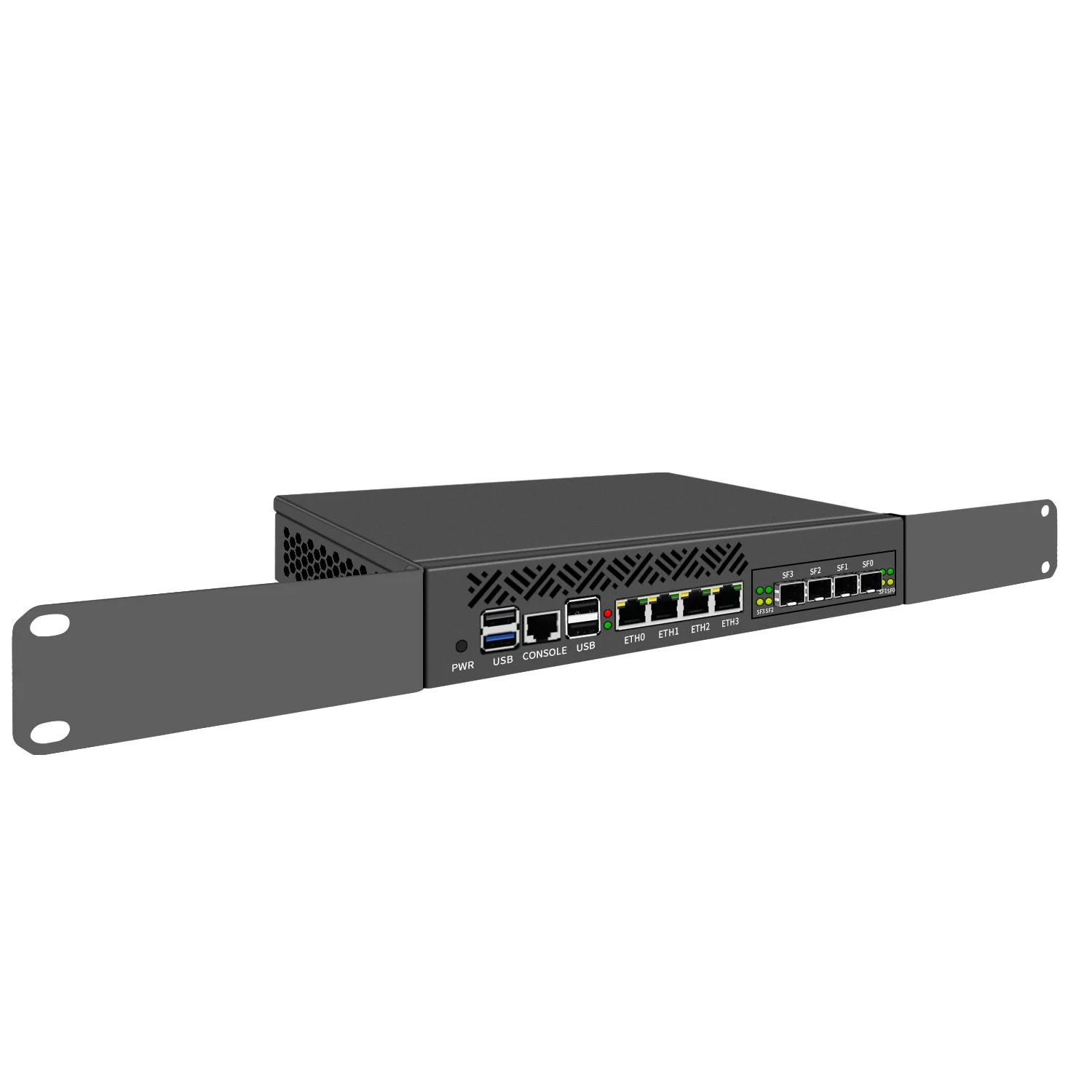 Aittact Firewall Hardware Gateway servidor de seguridad Mini 1U 9,5 pulgadas montado en bastidor N100 N305 RJ45 1G/10G SFP + 4G/WIFI/BL GPIO TPM - imagen 5