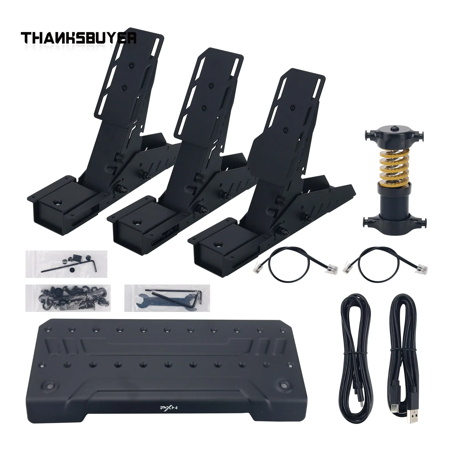 Pedales de pie con Sensor magnético PXN PD HM Gen2 Hall, accesorios para simuladores de juegos de carreras para PXN-V10/PNX-V99/V12DDL/V12DDS/PC