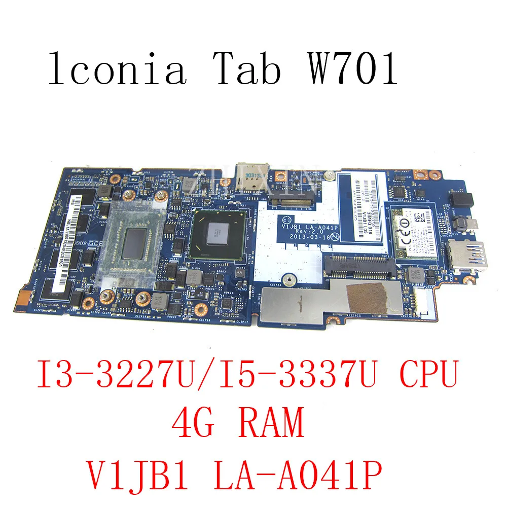 Para la placa base del ordenador portátil Acer lconia Tab W701 con I3-3227U I5-3337U 4GB RAM V1JB1 LA-A041P NB.L1A11.001 NB.L1A11.002 - imagen 2