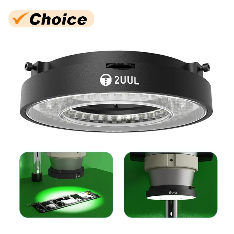 Lámpara LED ajustable 2UUL MS98 para microscopio para reparación de teléfonos móviles luz iluminadora de alto brillo