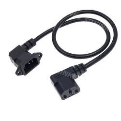 Cable IEC C14 a C13 90° Izquierdo H05VV-F 60 cm