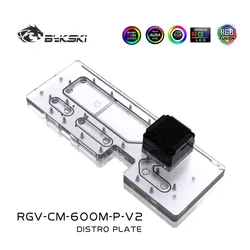 Tanque acrílico BYKSKI para refrigeración líquida PC D-RGB