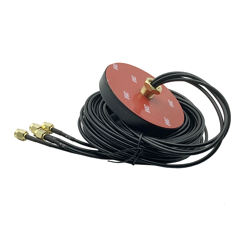 Antena de gabinete impermeable para exteriores, 4G, GPS, GLONASS, WIFI, Bluetooth, GNSS, cuatro en uno, conector macho SMA, 28DBI, Cable RG174 - imagen 5